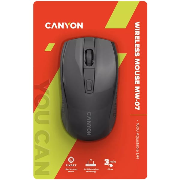 Miniatyrbild 4 av 6: Canyon MW-7 datormöss Högerhand RF Trådlös Optisk 1600 DPI