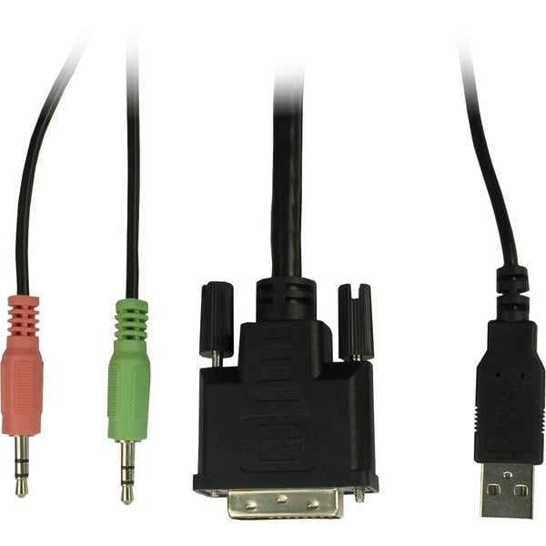 Inter-Tech KVM AS-41DA DVI KVM-switchar Svart