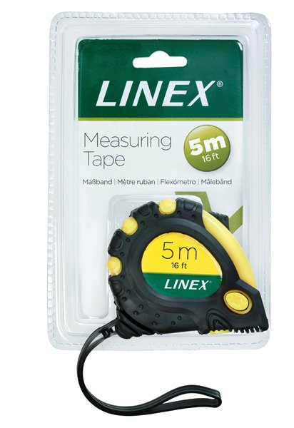 Pikkukuva 2 / 2: Linex MT5000 mittanauha 5 m Musta, Keltainen
