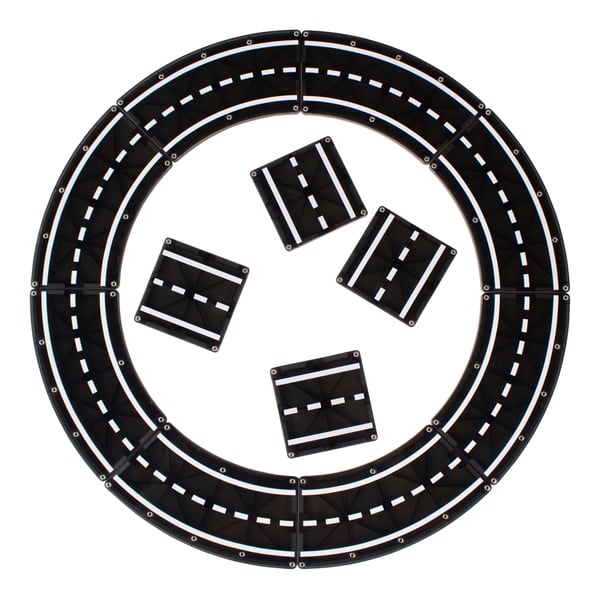 Magna-Tiles XTRAS: Roads 12-Piece Set