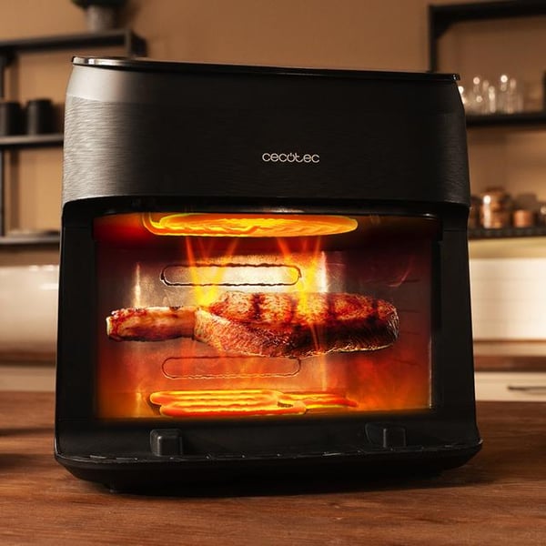 Miniatyrbillede 12 af 12: Cecotec Cecofry&Grill Smokin' 8500 Enkelt 8,5 L 2200 W Varmluftsteger Sort, Brun