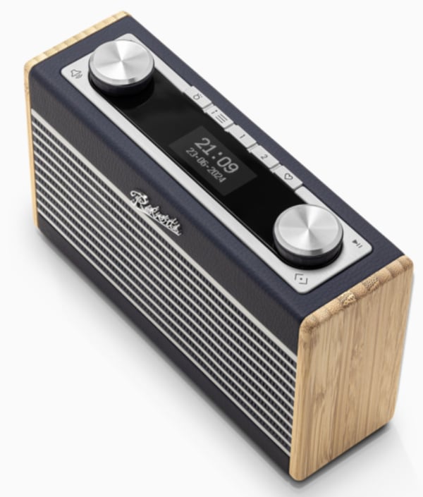 Roberts Radio Rambler Uno Bærbar Digital Bamboo, Marineblå