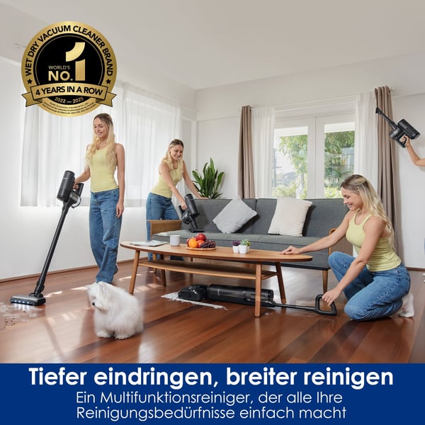 Pikkukuva 6 / 13: Tineco FLOOR ONE Switch S7 Stretch rikkaimuri Musta Pussiton