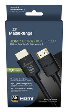 MediaRange MRCS220 HDMI-kabel 2 m HDMI Type A (Standard) Sort MediaRange MRCS220 HDMI-kabel 2 m HDMI Type A (Standard) Sort
