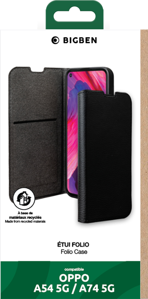 Bigben Connected FOLIOOPA54B mobiltelefon etui Sort