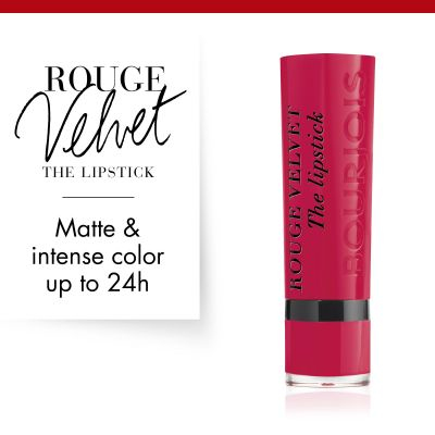 Miniatyrbild 6 av 8: Bourjois Rouge velvet lipstick 2,4 g 09 Fuchsia Botté Matt