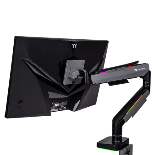 Pikkukuva 6 / 6: Thermaltake GEA-MSR-SMSBLK-01 monitorin kiinnike ja jalusta 124,5 cm (49") Vastaanotto Musta, Harmaa