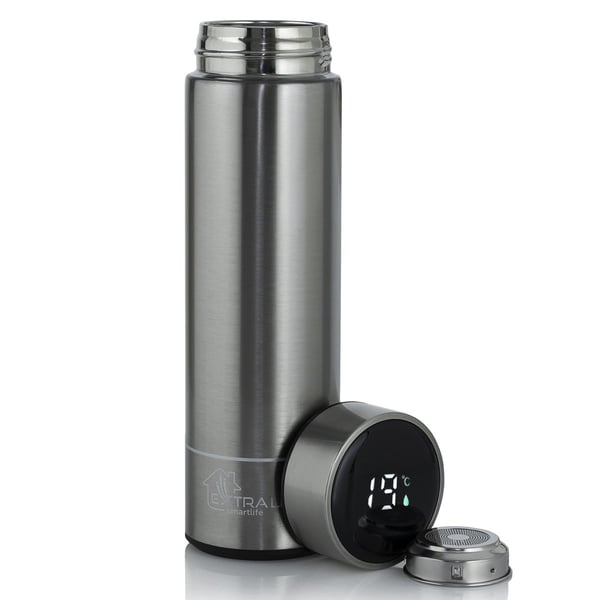 Extralink MUG-SMART500 SILVER rejsekrus 500 ml Sølv Rustfrit stål Extralink MUG-SMART500 SILVER rejsekrus 500 ml Sølv Rustfrit stål
