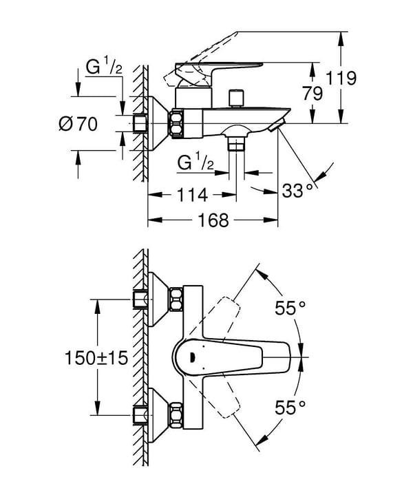 GROHE Start Edge Krom