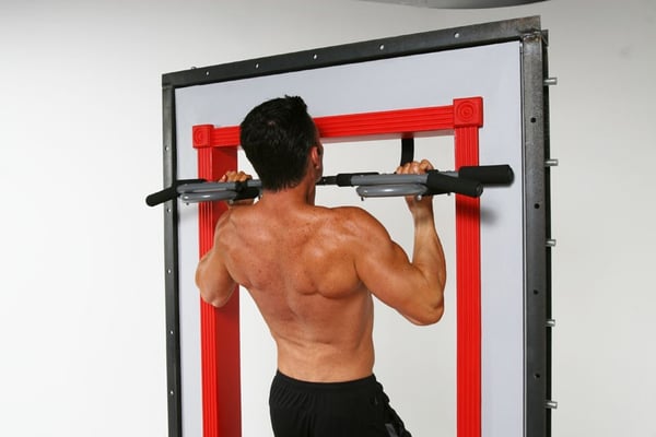 IRON GYM Xtreme chin up-stång 100 kg Svart, Grå Dörr