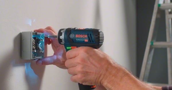 Miniatyrbillede 2 af 2: Bosch GSR 12V-15 FC Professional 1300 rpm Nøglefri 600 g Sort, Blå