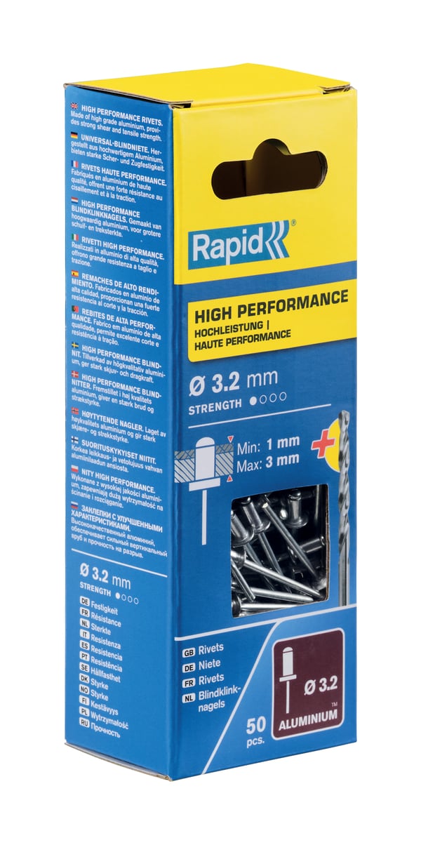 Rapid High performance blindnit Ø3,2 x 6 mm