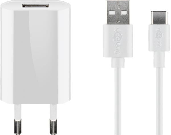 Miniatyrbillede 1 af 5: Goobay 45300 oplader til mobil enhed Universel Hvid Vekselstrøm Indendørs