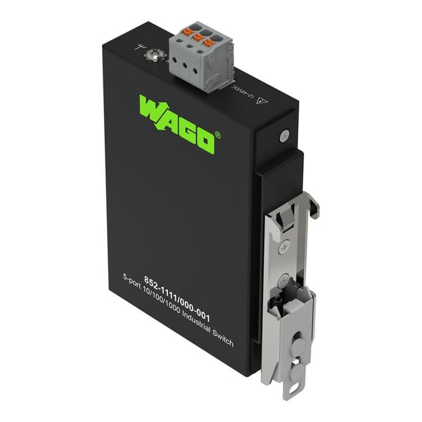 Miniatyrbild 1 av 6: Wago 852-1111/000-001 nätverksswitchar Gigabit Ethernet (10/100/1000) Svart