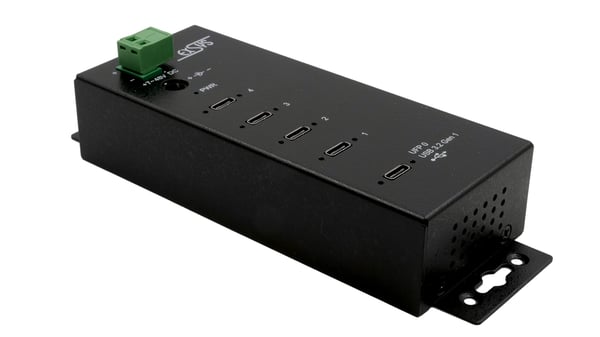 Miniatyrbild 1 av 5: EXSYS EX-1144HMVS gränssnittshubbar USB 3.2 Gen 1 (3.1 Gen 1) Type-C Svart