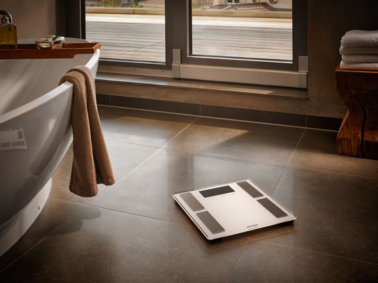 Soehnle Shape Sense Connect 100 Rektangel Silver Elektronisk personvåg