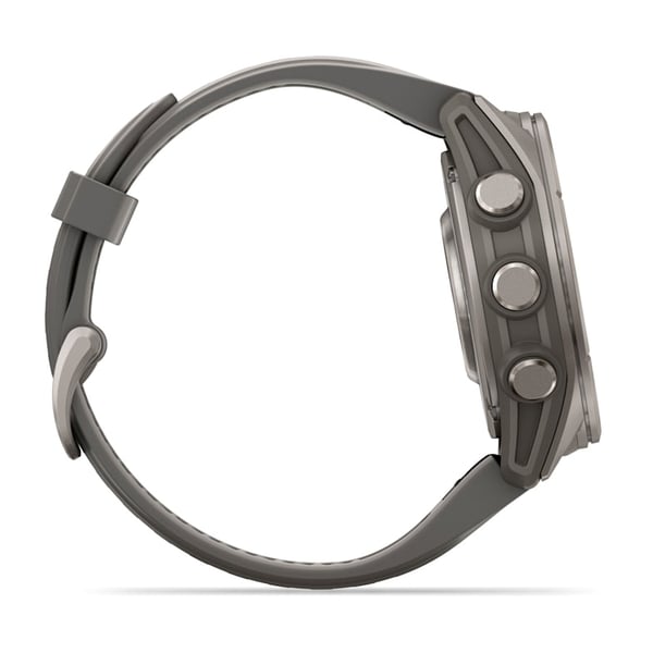 Garmin fēnix 9 3,3 cm (1.3") AMOLED 43 mm Digitaalinen 416 x 416 pikseliä Kosketusnäyttö Titaani Wi-Fi GPS (satelliitti)