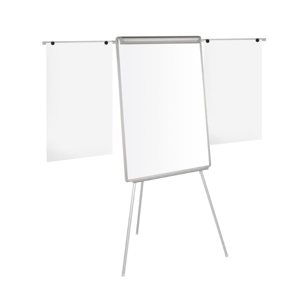 Q-CONNECT KF37001 flipover-stativ Fritstående Aluminium, Hvid