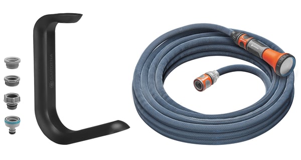 Gardena 18461-20 haveslange 10 m Polyvinylchlorid (PVC) Sort, Blå