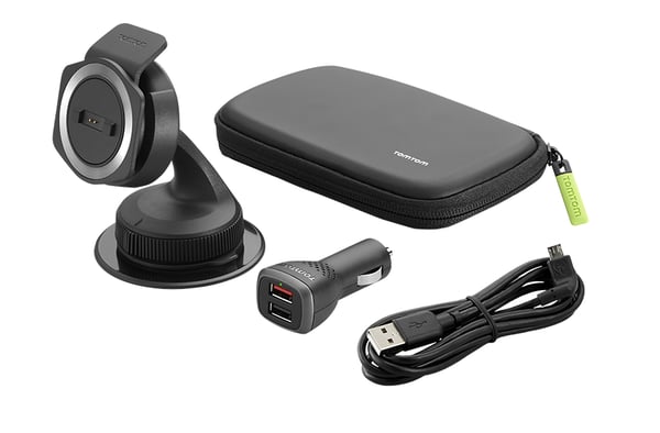 TomTom Paket med monteringssats för bil och skyddsväska