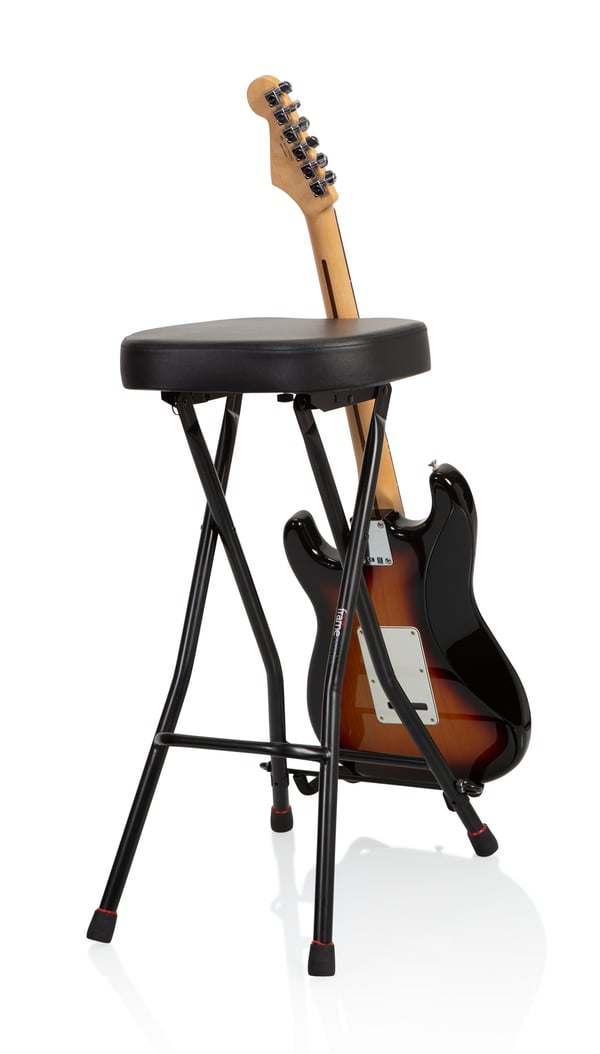 Gator Frameworks GFW-GTRSTOOL Musikerstol Pall för musiker Svart Stoppad sits