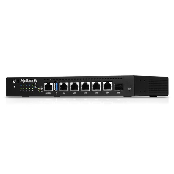 Miniatyrbild 2 av 2: Ubiquiti EdgeRouter 6P kabelansluten router Gigabit Ethernet Svart