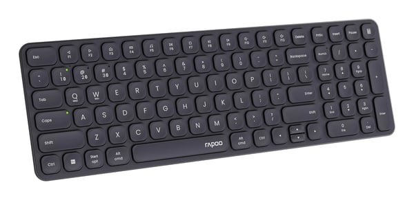 Rapoo E9310M näppäimistö Office RF Wireless + Bluetooth QWERTY englanti Musta
