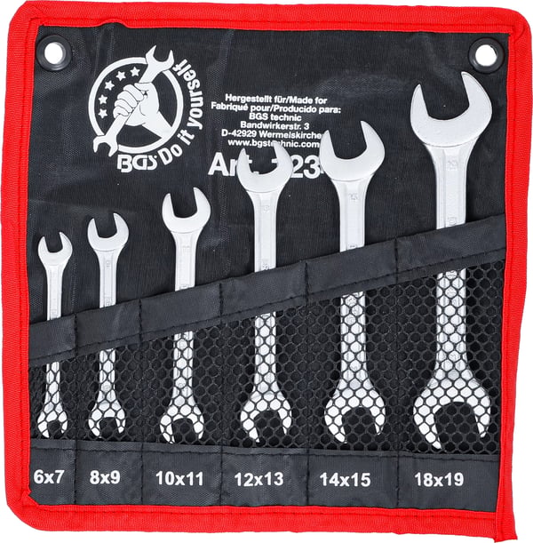 BGS technic Double Open End Spanner Set