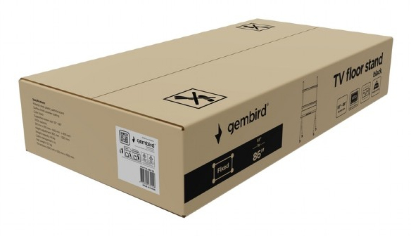 Gembird TVS-86F-02 tv-beslag 2,18 m (86") Sort
