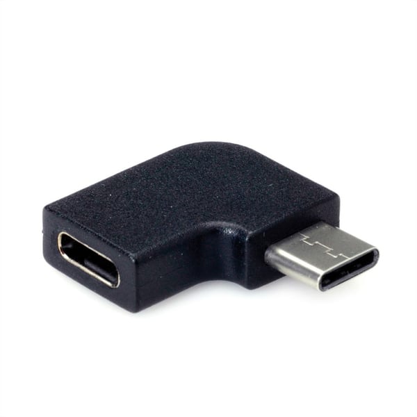 Miniatyrbild 1 av 2: VALUE 12.99.2996 kabelomvandlare (hane/hona) USB Type-C Svart