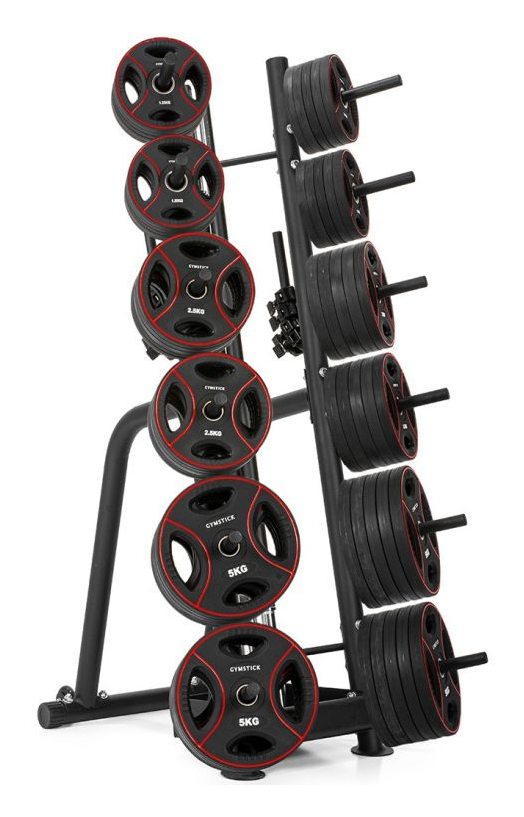 Miniatyrbild 1 av 6: Gymstick STR-RPS skivstångsställning Svart Stål 200 kg
