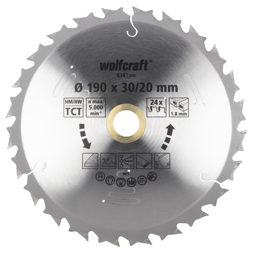 wolfcraft GmbH 6345000 rundsavklinge 15 cm 1 stk