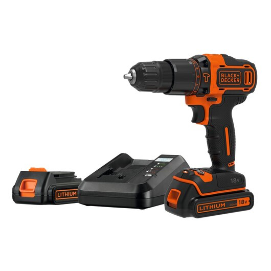 Black & Decker BDCHD18K1B2-QW bor 1400 rpm