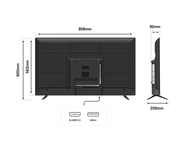 Miniatyrbillede 13 af 13: JAPANNEXT JN-IPS430UHD60F computerskærm 109,2 cm (43") 3840 x 2160 pixel 4K Ultra HD LCD Sort
