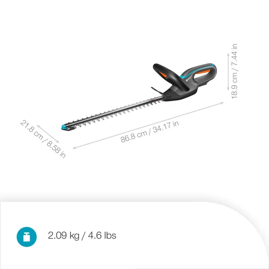 Gardena 14734-55 elektriska häcksaxar Dubbla blad 124 W 2,09 kg