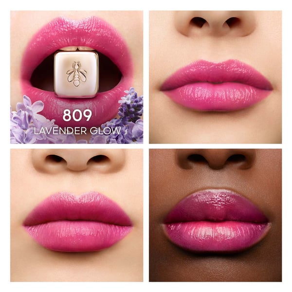 Guerlain KissKiss Bee Glow huulirasva 809 Lavender Glow Naisten 3,2 g