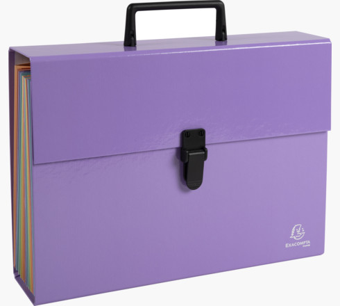 Exacompta 56760E hængemappe Pap A4 Blå, Koral, Grøn, Mauve 4 stk