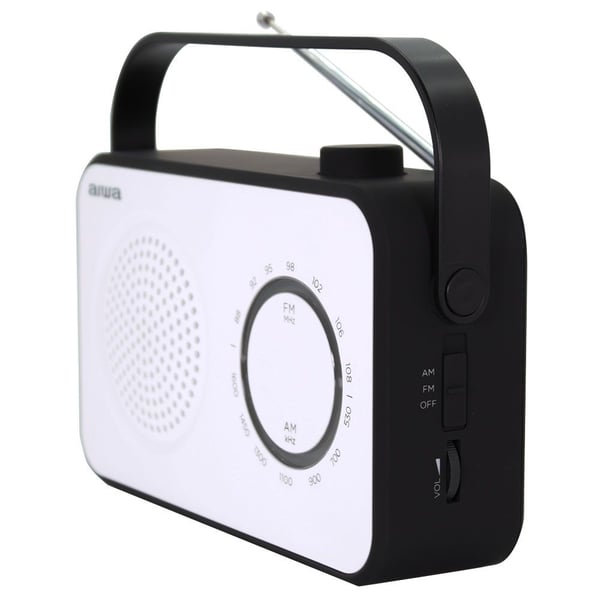 Aiwa R-190BW radioapparater Bärbar Analog Svart, Vit