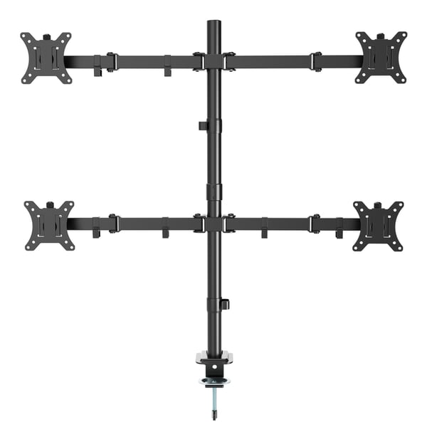 Pikkukuva 1 / 6: Gembird MA-D4-01 monitorin kiinnike ja jalusta 81,3 cm (32") Vastaanotto Musta