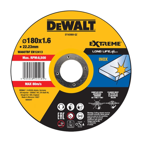 DeWALT DT43908-QZ kulmahiomakonetarvike levyleikkuri