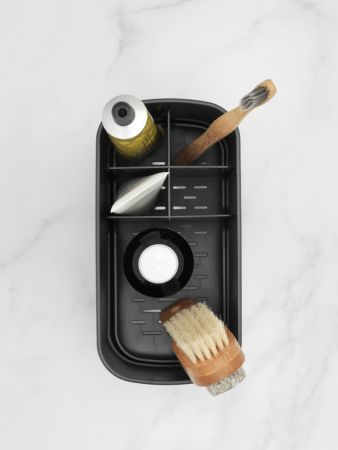 Miniatyrbillede 5 af 6: Brabantia 280085 opbevaringsbeholder til badeværelset Sort Plast Badeværelse organisatorer