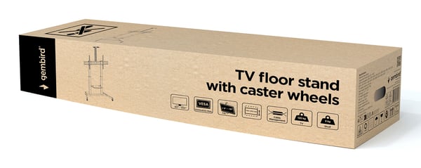 Gembird TVS-100T-03 tv-beslag 2,54 m (100") Sort