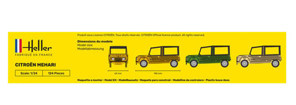 Heller 56760 skalmodell Modellbilsset Monteringssats 1:24