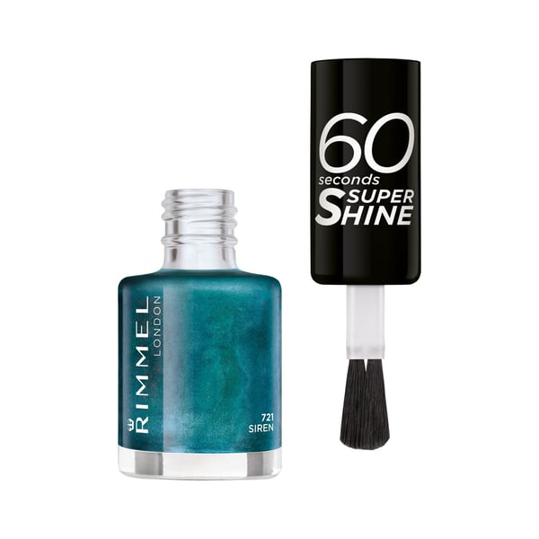 Miniatyrbillede 2 af 3: Rimmel 60 seconds Supershine neglelak Turkis Ultraglans
