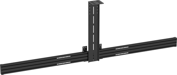 Vision VFM-F50_DL - Asennuskomponentti (kisko) - kahdelle LCD-/plasmanäytölle - alumiini - musta -