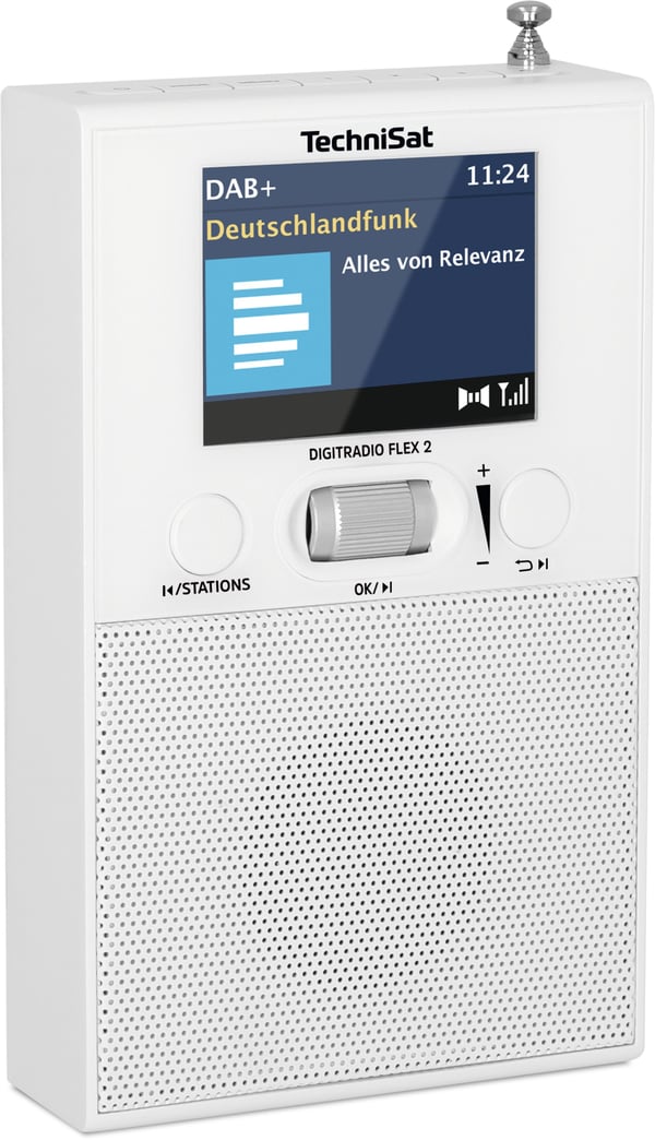 Miniatyrbild 4 av 6: TechniSat DigitRadio Flex 2 Bärbar Digital Vit