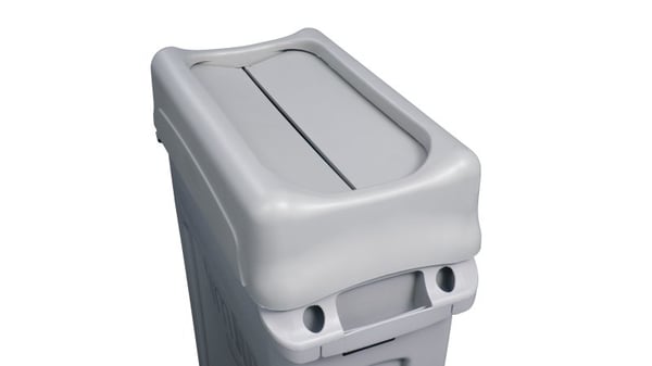 Miniatyrbillede 3 af 8: Rubbermaid FG267360GRAY papirkurv tilbehør Grå Låg