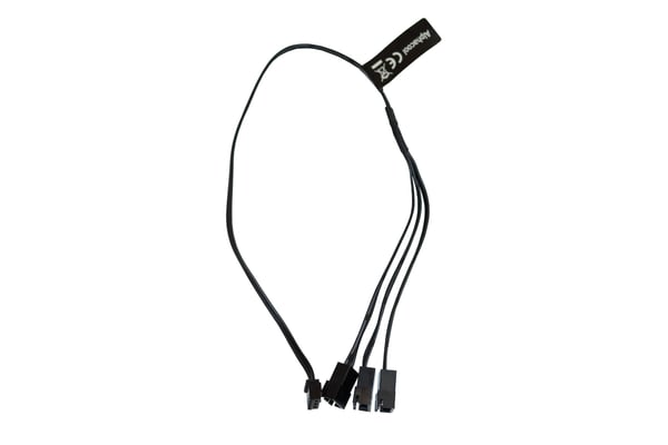 Miniatyrbild 3 av 4: Alphacool Digital RGB LED Y-kabel 3-vägs med JST-kontakt, svart - 30cm