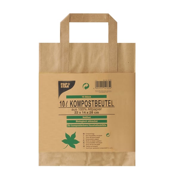 Papstar 14185 papirspose Brun