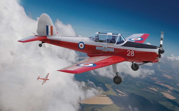 Airfix de Havilland Chipmunk T.10 Luftfarkostmodell med fast vinge Monteringssats 1:48